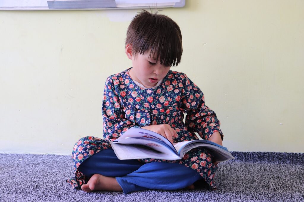 Picture of Fatima during reading